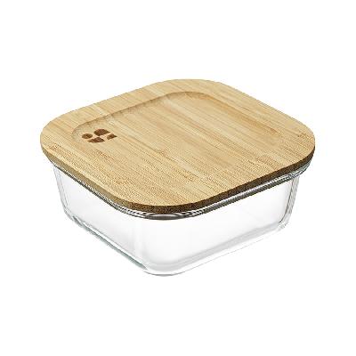 Контейнер для запекания и хранения eco store с крышкой из бамбука, 520 мл