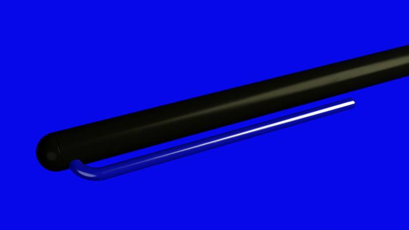 Шариковая ручка Pininfarina GrafeeX с синим клипом в чехле