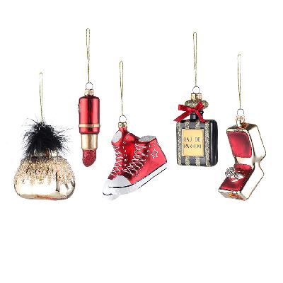 Набор ёлочных украшений vogue из коллекции new year essential, 5 шт.