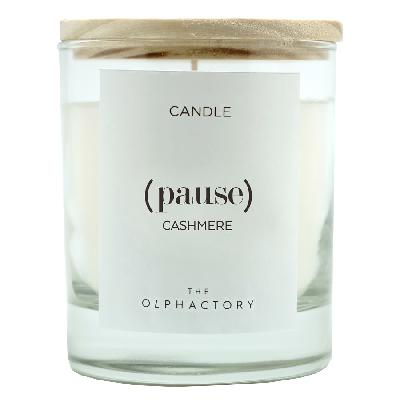 Свеча ароматическая the olphactory, pause, cashmere, 40 ч
