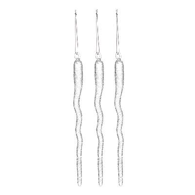 Набор ёлочных украшений melting icicles из коллекции new year essential, 3 шт.