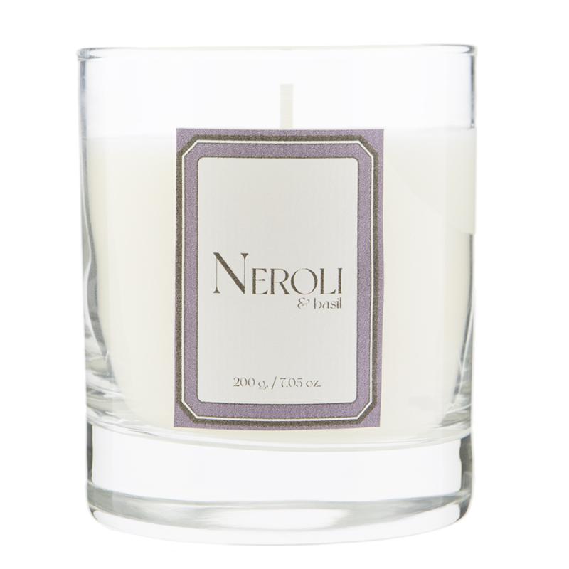 Свеча ароматическая sublime, neroli&basil, 40 ч