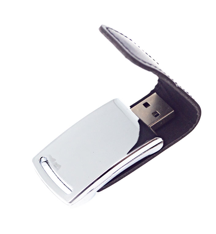 Флеш накопитель Shine, USB 2.0, металлкожзам 16GB