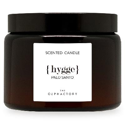 Свеча ароматическая the olphactory, hygge, palo santo, 60 ч