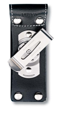 Чехол на ремень VICTORINOX для ножей 111 мм толщиной 3 уровня, с поворотной клипсой, кожаный