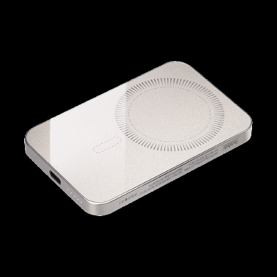 Внешний аккумулятор Артекс PD (Artex PD) 5000mAh с функцией беспроводной зарядки 15W, титановый