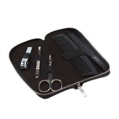 Маникюрный набор GD, 5 пр(мужской дорожный набор) Футляр: искусственная кожа