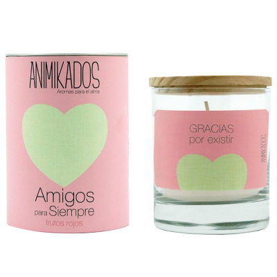 Свеча ароматическая animikados, friends for life, frutos rojos, 40 ч