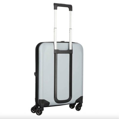 Чемодан складной Rollink FLEX LIGHT 55x40x20 см, 4 колеса, светло-серый