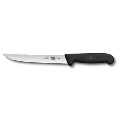 Нож разделочный VICTORINOX Fibrox с прямым узким лезвием 18 см