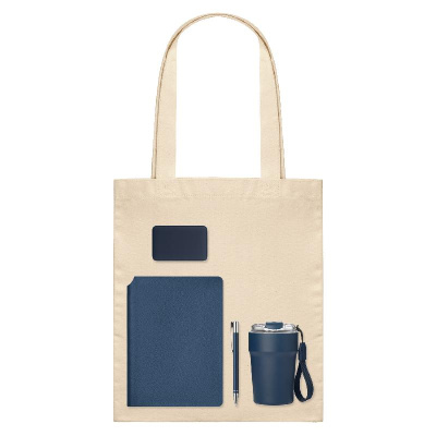 Подарочный набор Велком Пак (Welcome Pack),  (термокружка, ежедневник, ручка, ЗУ, шоппер)