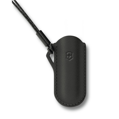 Чехол VICTORINOX "Dark Illusion" для ножей Classic Colors 58 мм, кожаный