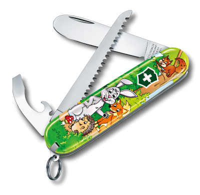 Набор для детей VICTORINOX "Кролик": перочинный нож 84 мм, шнурок на шею, книгараскраска