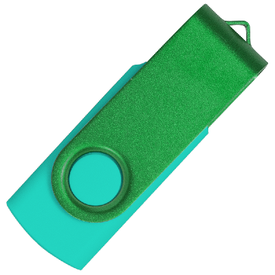 Флеш накопитель USB 2.0 Twister Сolor Mix 16GB, пластик Софт Тачметалл
